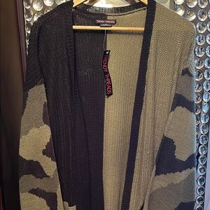 Trendy Threads Camo Cardigan